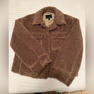 Banana republic teddy jacket, waist length. Size S. Like new!